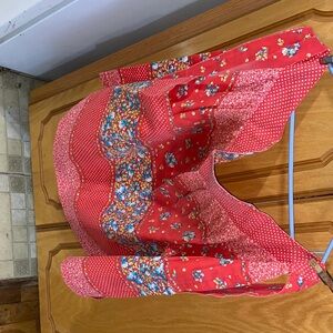 Floral Red Vintage Apron